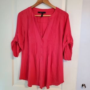 BCBG MaxAzria Twiggy Red Blouse